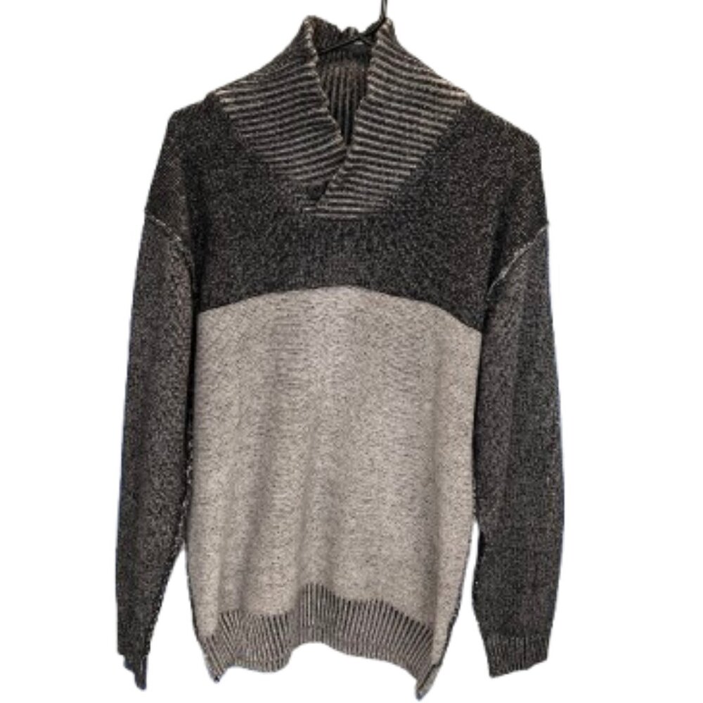 Retrofit Men’s Two-Tone Shawl Collar Sweater XXL